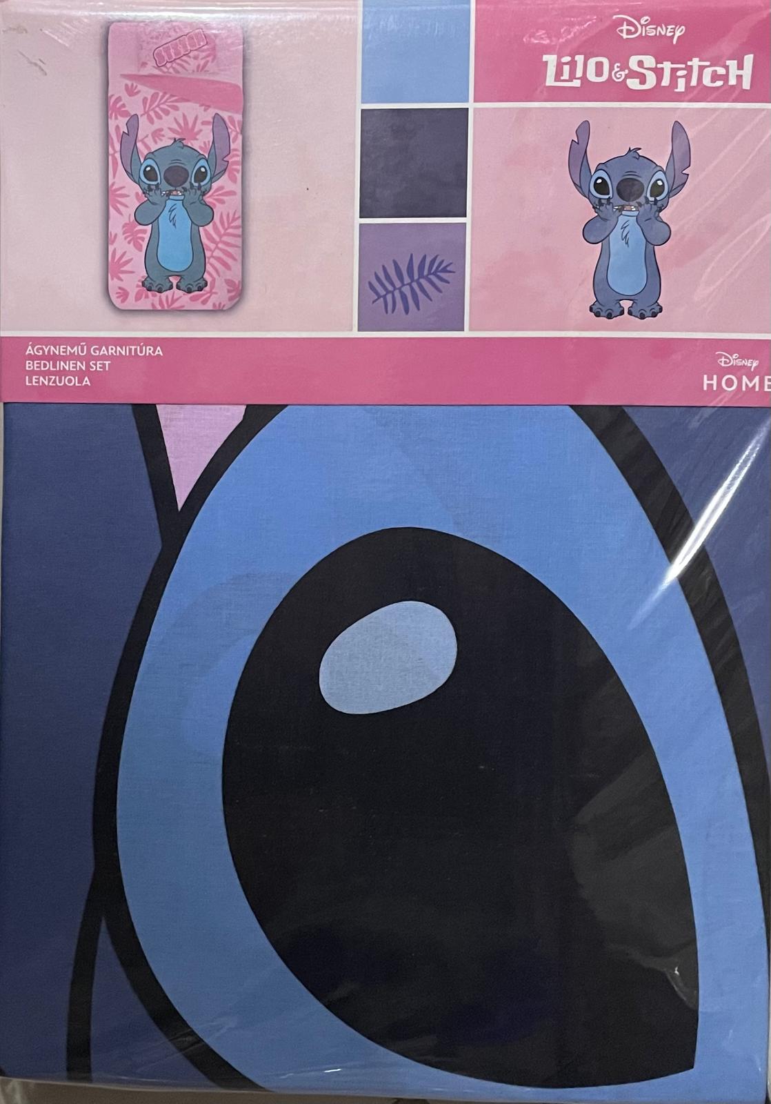 Set Lenzuola UNA PIAZZA in Cotone Personaggi LILO & STITCH, Sopra, Sotto con angoli e Federa