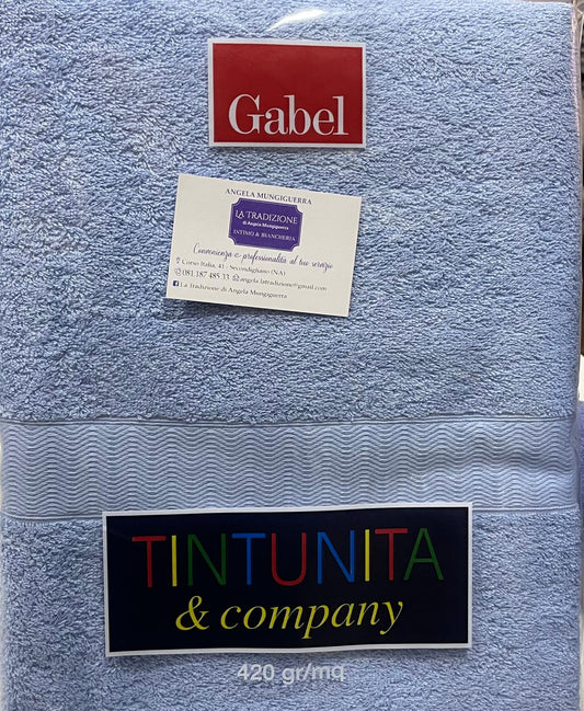 Asciugamani GABEL Mod. TINTAUNITA Mis. cm 60 x 100 Confezione da TRE PEZZI