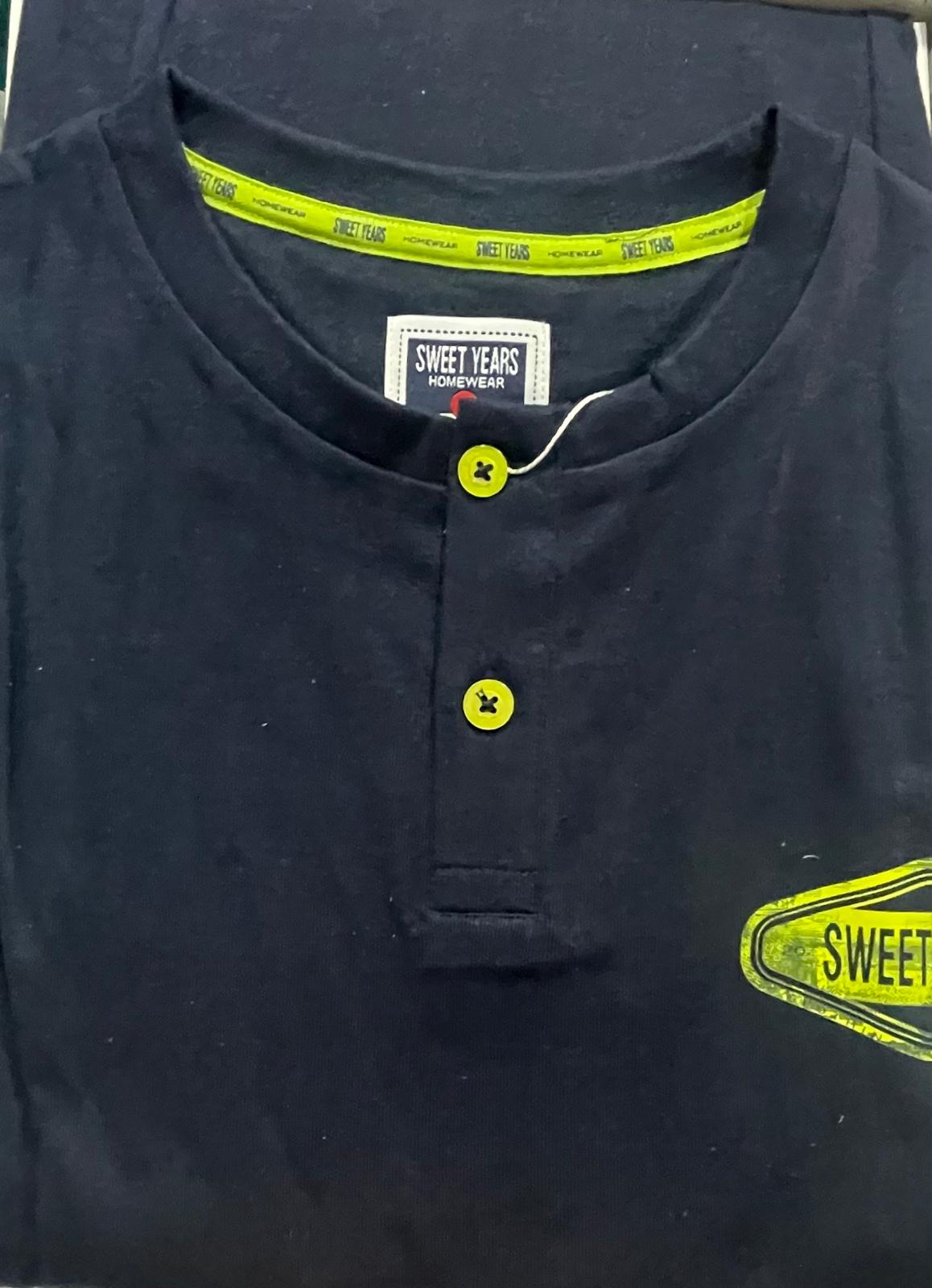Pigiama SWEET YEARS da Uomo in Cotone Pantalone lungo e Manica Lunga