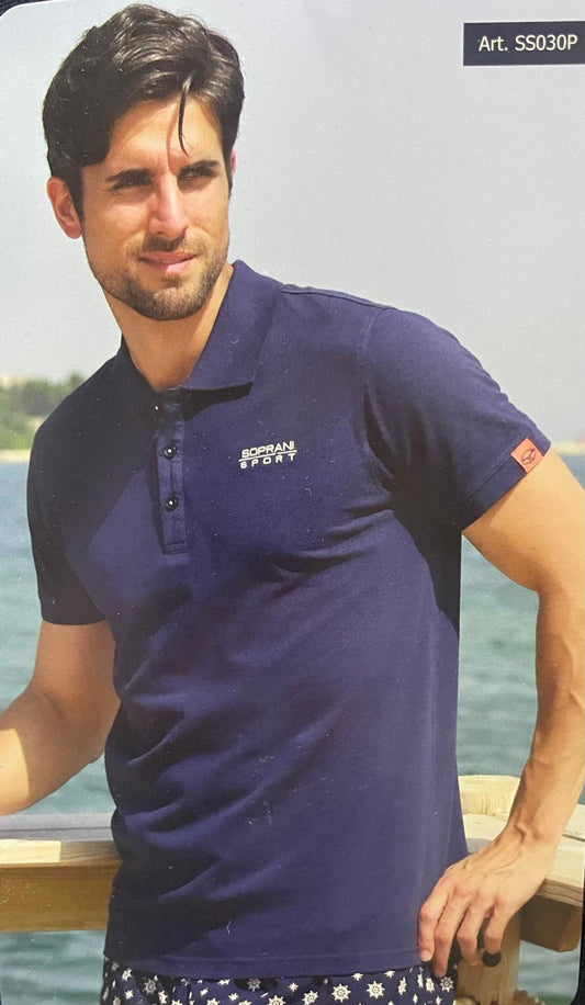 POLO SOPRANI SPORT da Uomo in Cotone Mezza Manica