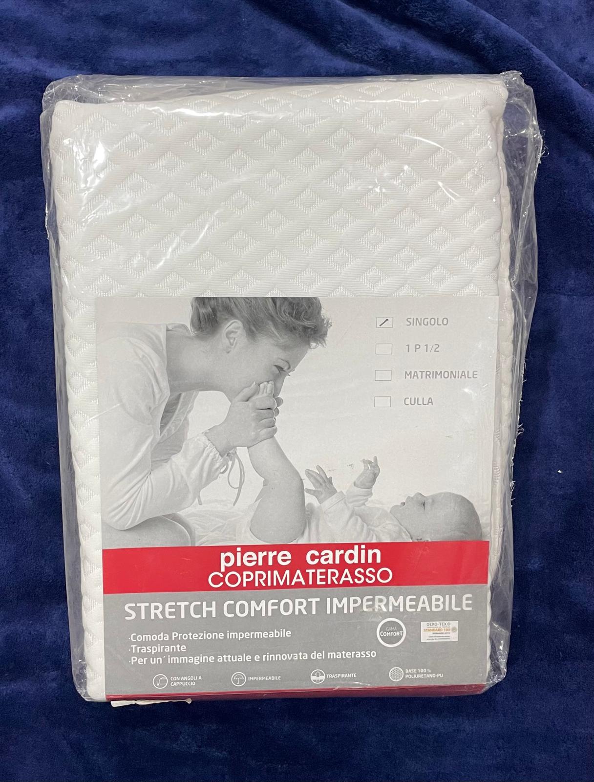 Coprimaterasso PIERRE CARDID Una Piazza in Stretch Confort IMPERMEABILE