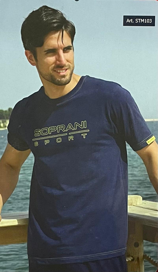 T-SHIRT SOPRANI SPORT da Uomo in Cotone Mezza Manica
