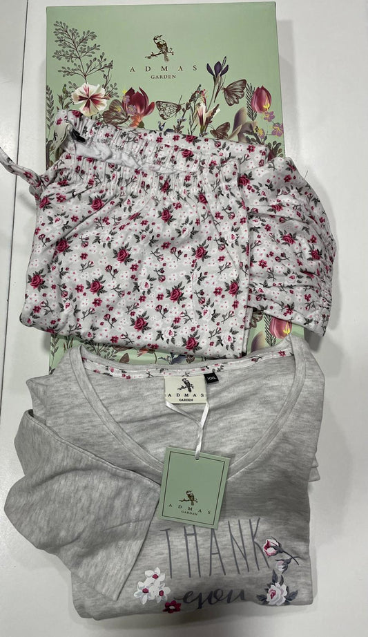 Pigiama ADMS GARDEN da DONNA AUTUNNO - INVERNO in CALDO COTONE