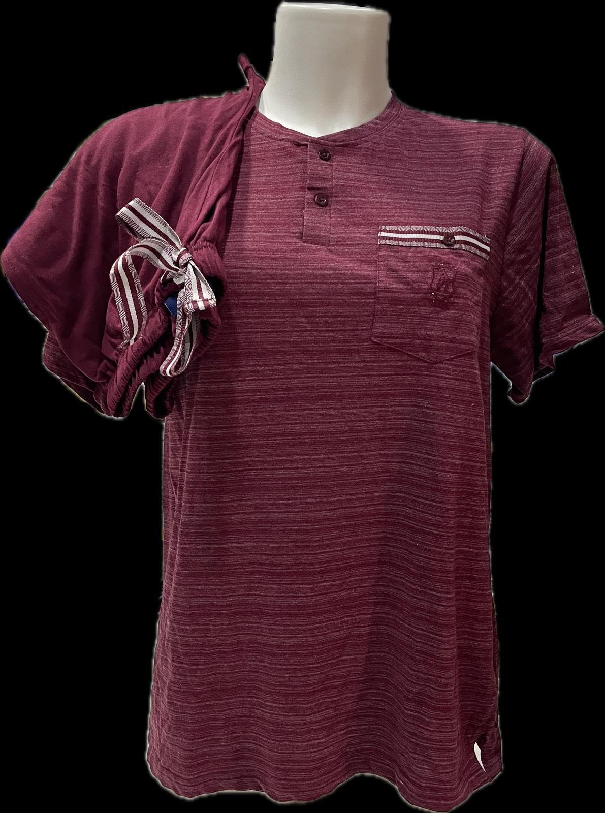 Pigiama ADMAS da UOMO Primavera - Estate in COTONE con Maglia Mezze Maniche e Pantaloncino Corto
