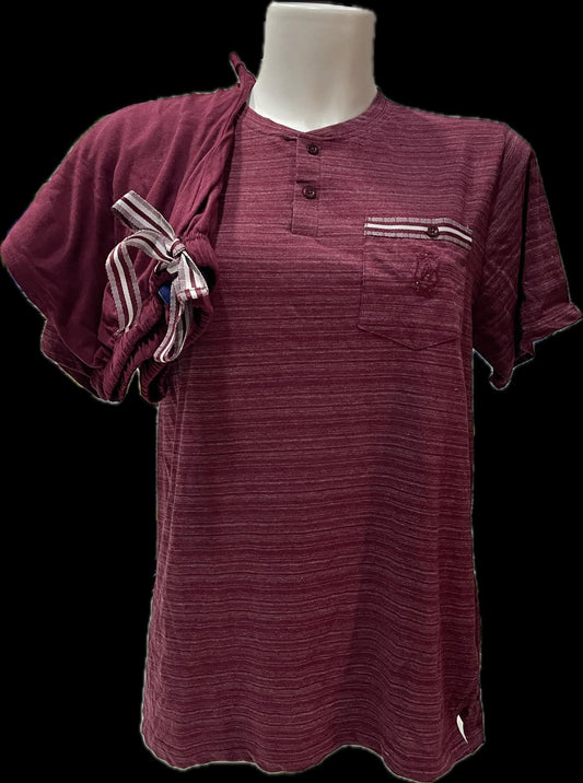 Pigiama ADMAS da UOMO Primavera - Estate in COTONE con Maglia Mezze Maniche e Pantaloncino Corto