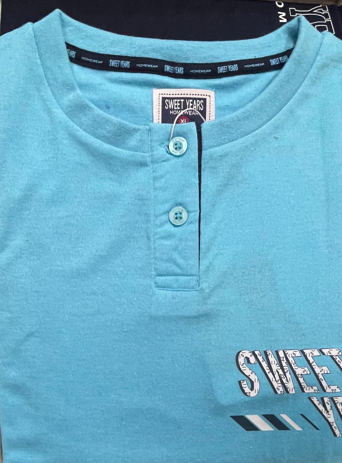Pigiama SWEET YEARS da Donna in Cotone in due tonalità di colore Maglia Manica Lunga e Pantalone Lungo