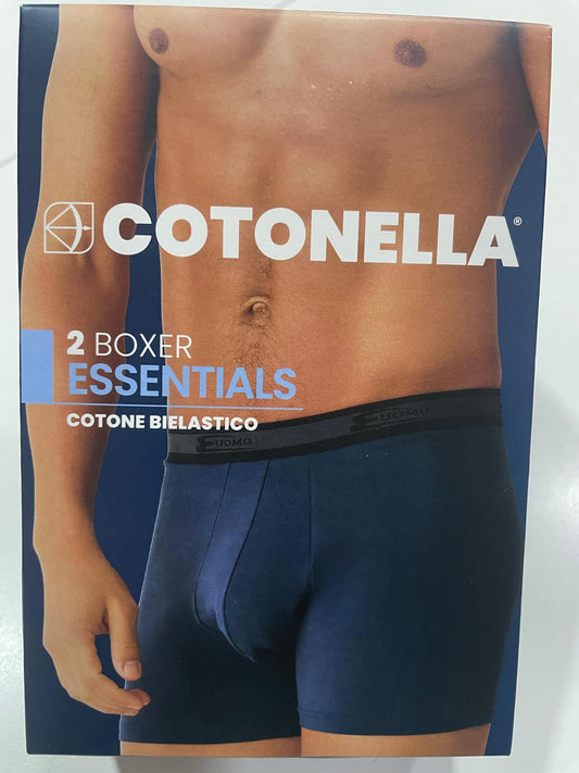 Boxer uomo Cotonella Confezione DUE PEZZI in cotone Elastico Esterno