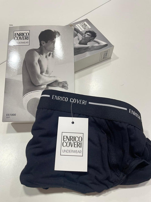 Slip uomo Coveri art. ES1000 in cotone Tinta Unita Elastico Esterno