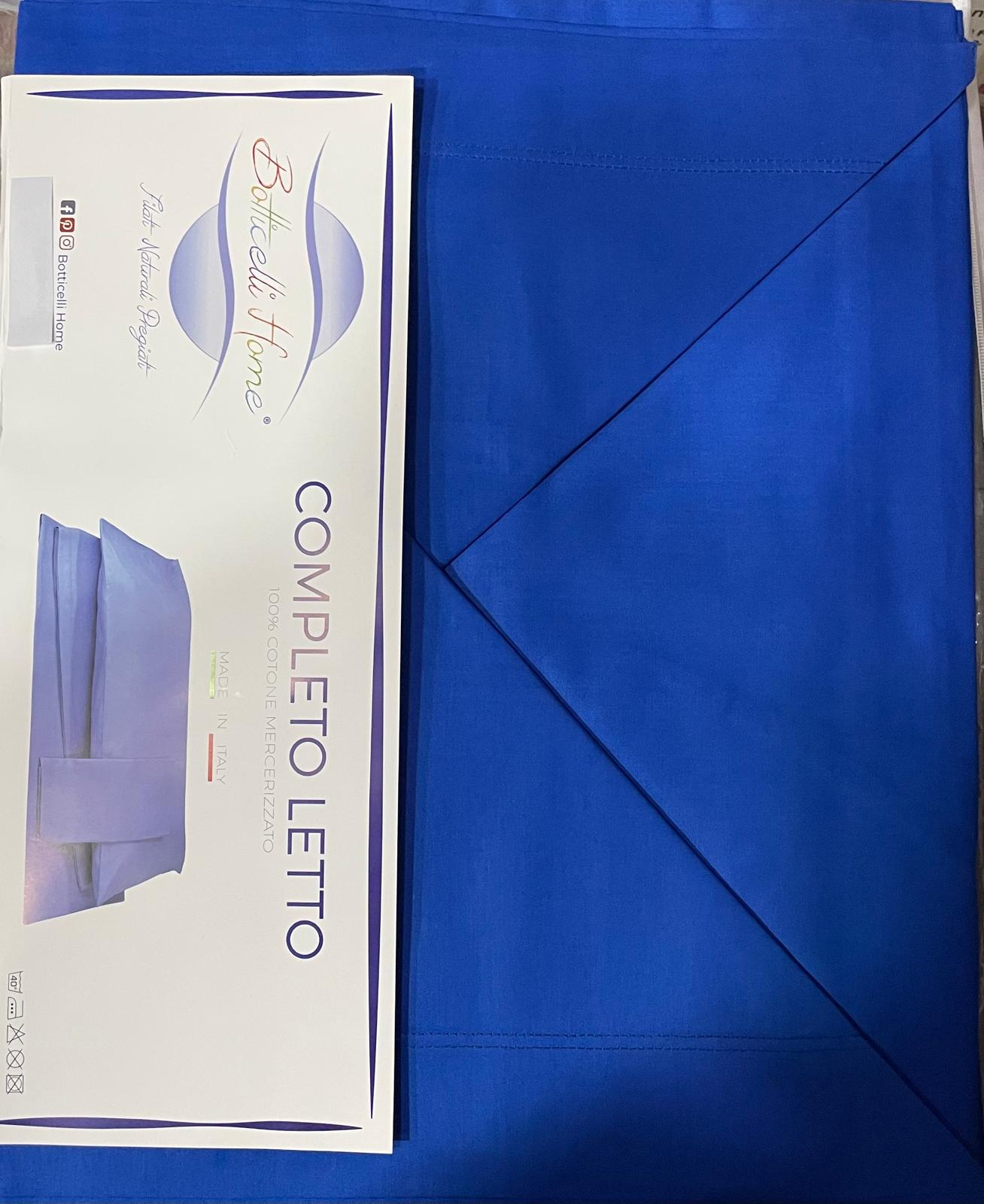 Set Lenzuola BOTTICELLI UNA PIAZZA in Cotone Tinta Unita, Sopra Sotto con angoli e Federa