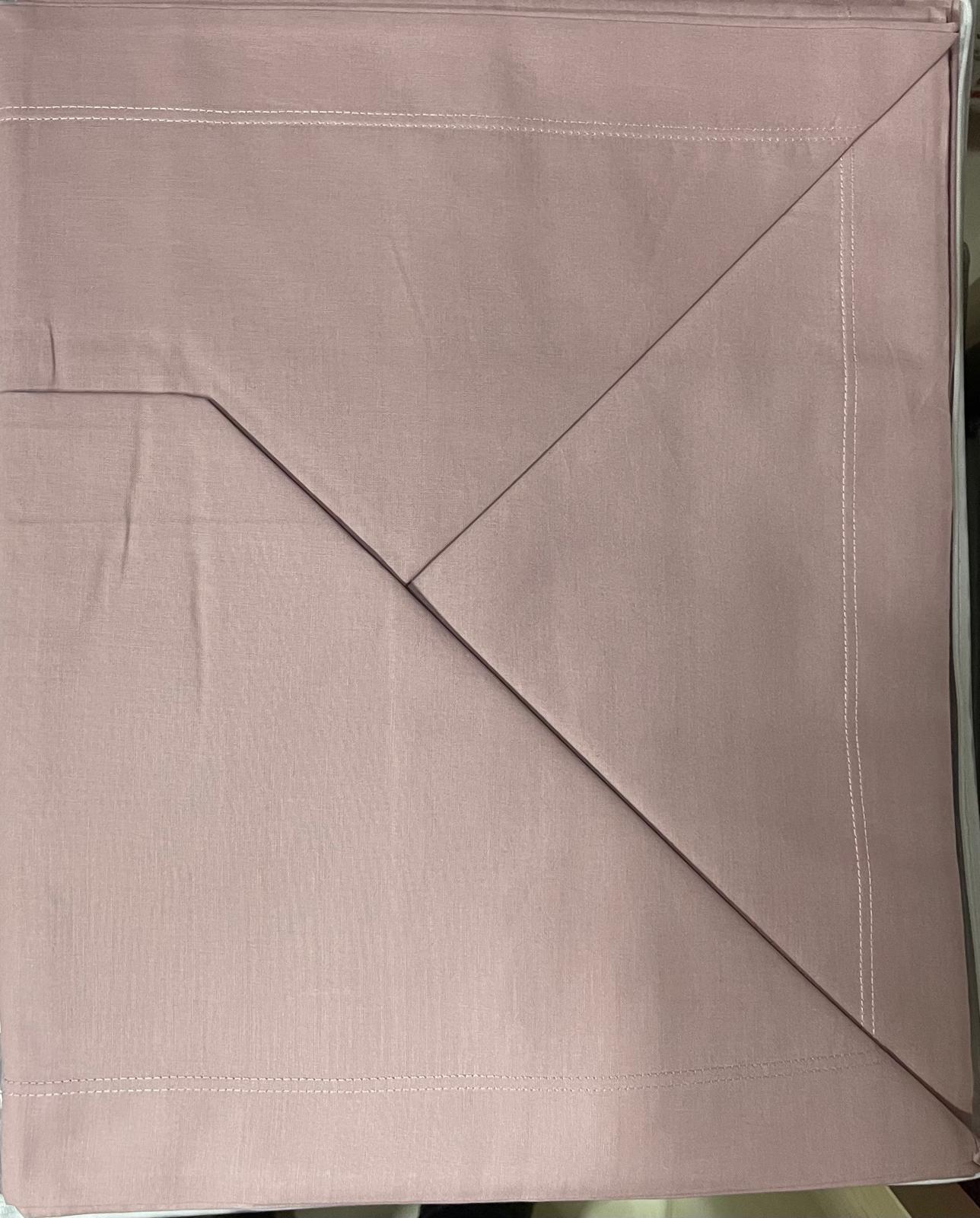 Botticelli - Coppia di Lenzuola Matrimoniale in cotone tinta unita