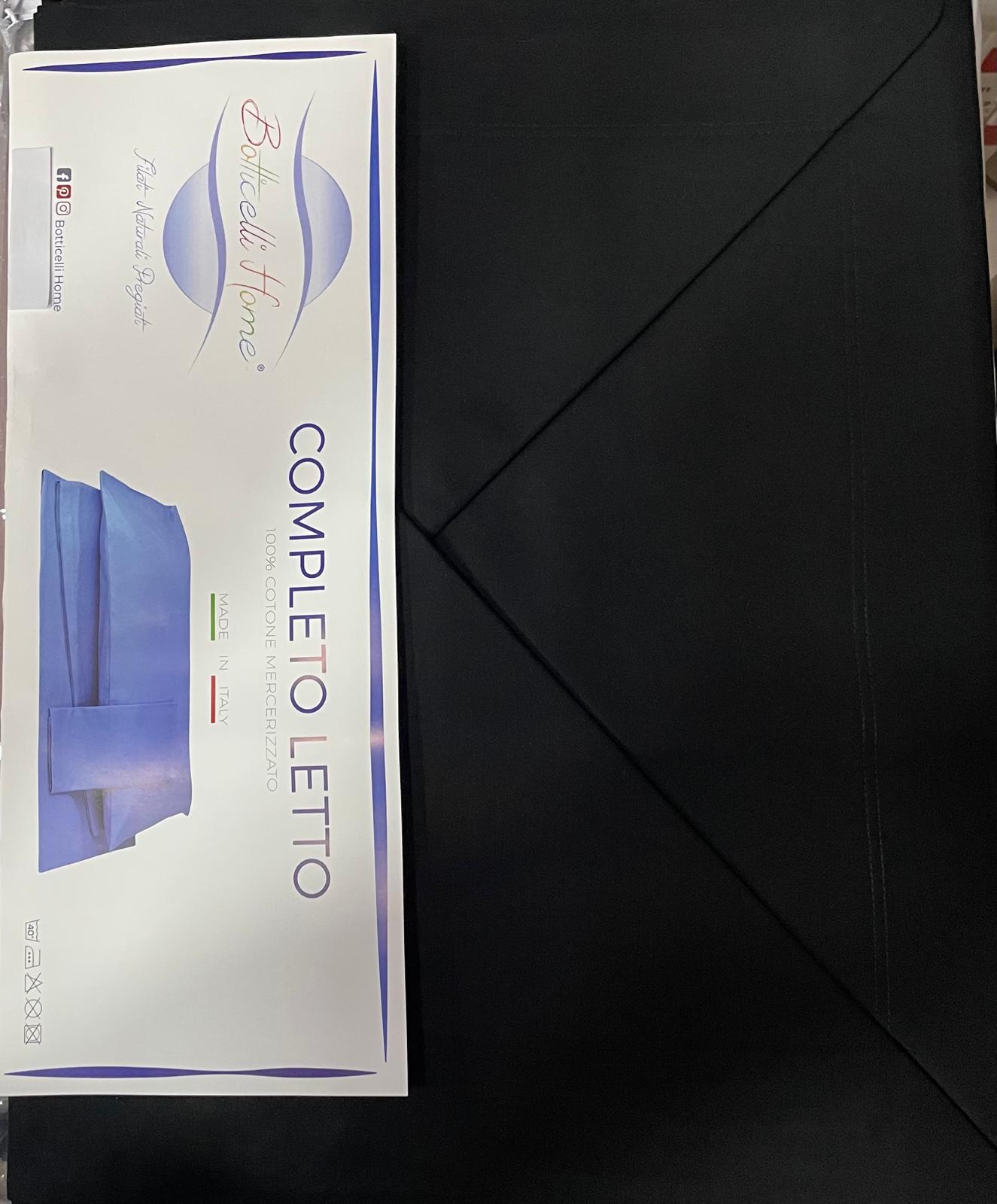 Set Lenzuola BOTTICELLI UNA PIAZZA in Cotone Tinta Unita, Sopra Sotto con angoli e Federa