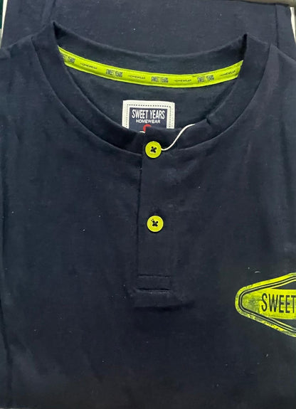 Pigiama SWEET YEARS da Uomo in Cotone Pantalone lungo e Manica Lunga