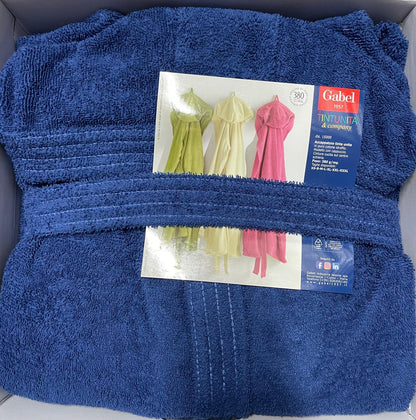 Accappatoio GABEL TINTAUNITA con Cappuccio in Spugna