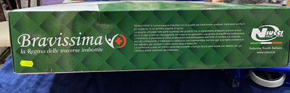 Coprimaterasso NIUCCI Matrimoniale mod. "BRAVISSIMA" in spugna Imbottita e Trapuntata a Ricamo - con Angoli