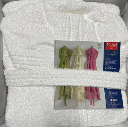 Accappatoio GABEL TINTAUNITA con Cappuccio in Spugna